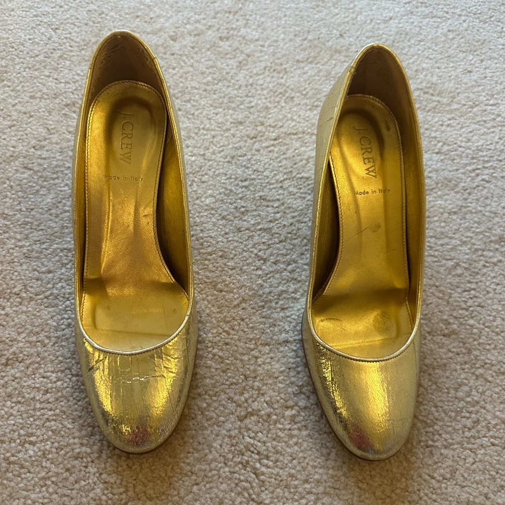 J. Crew Women's Gold Pumps